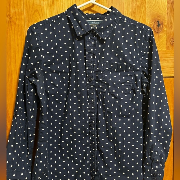 Karen Scott Petite Polka Dot Button Down - Picture 7 of 7